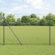 Vidaxl zeshoekig gaashek met grondbevestiging 10 x 1,6 m grijs mesh