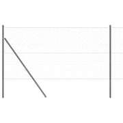Vidaxl zeshoekig gaashek met grondbevestiging 25 x 1,4 m grijs mesh - afbeelding 2