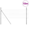 Vidaxl afrasteringspaal zilver 10 x 0,5 m (25 mm gaas) staal