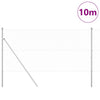 Vidaxl afrasteringspaal zilver 10 x 1 m (25 mm gaas) staal