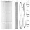 Vidaxl afrasteringspaal zilver 25 x 1,5 m (25 mm gaas) staal