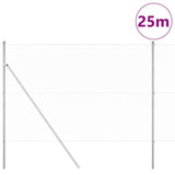 Vidaxl zeshoekig gaashek met grondbevestiging 25 x 1,5 m zilver mesh - afbeelding 3