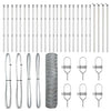Vidaxl afrasteringspaal zilver 50 x 0,5 m (36 mm gaas) staal