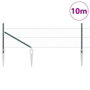 Vidaxl zeshoekig gaasgek met palen 10 x 0,4 m pvc-coated staal groen - afbeelding 3