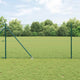 Vidaxl zeshoekig gaasgek met palen 10 x 1,4 m pvc-coated staal groen