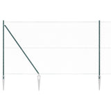 Vidaxl zeshoekig gaasgek met palen 10 x 1,5 m pvc-coated staal groen - afbeelding 2