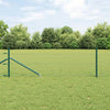 Vidaxl afrasteringspaal groen 25 x 0,4 m (50 mm gaas) staal en pvc
