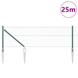 Vidaxl zeshoekig gaasgek met palen 25 x 0,6 m pvc-coated staal groen - afbeelding 3