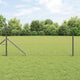 Vidaxl zeshoekig gaasgek met palen 10 x 0,6 m pvc-coated staal grijs