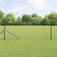 Vidaxl zeshoekig gaasgek met palen 25 x 0,5 m pvc-coated staal grijs