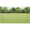 Vidaxl afrasteringspaal zilver 10 x 0,6 m (50 mm gaas) staal