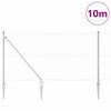 Vidaxl afrasteringspaal zilver 10 x 1 m (36 mm gaas) staal