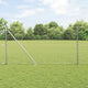 Vidaxl zeshoekig gaasgek met palen 10 x 1,4 m gegalvaniseerd staal
