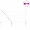 Vidaxl afrasteringspaal zilver 10 x 1,4 m (50 mm gaas) staal