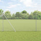 Vidaxl zeshoekig gaasgek met palen 10 x 1,6 m gegalvaniseerd staal