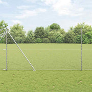 Vidaxl zeshoekig gaasgek met palen 10 x 1,6 m gegalvaniseerd staal - afbeelding 1