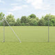 Vidaxl zeshoekig gaasgek met palen 10 x 1,6 m gegalvaniseerd staal