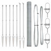 Vidaxl afrasteringspaal zilver 10 x 1,6 m (25 mm gaas) staal