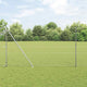 Vidaxl zeshoekig gaasgek met palen 10 x 1,6 m gegalvaniseerd staal