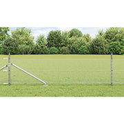 Vidaxl zeshoekig gaasgek met palen 25 x 0,8 m gegalvaniseerd staal - afbeelding 1
