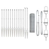 Vidaxl afrasteringspaal zilver 25 x 0,8 m (13 mm gaas) staal