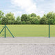 Vidaxl zeshoekig gaashek met betonnen voetstuk 10 x 0,5 m groen mesh