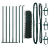 Vidaxl afrasteringspaal groen 10 x 0,5 m (50 mm gaas) staal en pvc