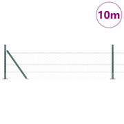 Vidaxl zeshoekig gaashek met betonnen voetstuk 10 x 0,5 m groen mesh - afbeelding 3