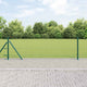 Vidaxl zeshoekig gaashek met betonnen voetstuk 10 x 0,6 m groen mesh