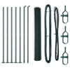 Vidaxl afrasteringspaal groen 10 x 1,2 m (13 mm gaas) staal en pvc