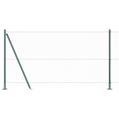 Vidaxl afrasteringspaal groen 10 x 1,2 m (25 mm gaas) staal en pvc