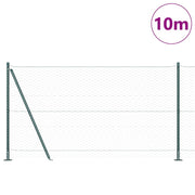 Vidaxl zeshoekig gaashek met betonnen voetstuk 10 x 1,2 m groen mesh - afbeelding 3