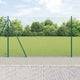Vidaxl zeshoekig gaashek met betonnen voetstuk 10 x 1,4 m groen mesh