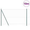 Vidaxl afrasteringspaal groen 10 x 1,5 m (25 mm gaas) staal en pvc