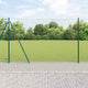 Vidaxl zeshoekig gaashek met betonnen voetstuk 10 x 1,6 m groen mesh