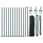 Vidaxl zeshoekig gaashek met betonnen voetstuk 25 x 0,4 m groen mesh - afbeelding 2