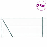 Vidaxl zeshoekig gaashek met betonnen voetstuk 25 x 0,8 m groen mesh - afbeelding 3