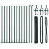 Vidaxl afrasteringspaal groen 25 x 1,2 m (25 mm gaas) staal