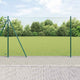 Vidaxl afrasteringspaal groen 25 x 1,4 m (36 mm gaas) staal en pvc