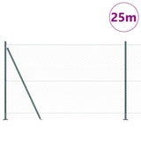 Vidaxl zeshoekig gaashek met betonnen voetstuk 25 x 1,4 m groen mesh - afbeelding 3