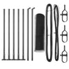 Vidaxl afrasteringspaal grijs 10 x 0,4 m (13 mm gaas) staal en pvc