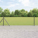 Vidaxl zeshoekig gaashek met betonnen voetstuk 10 x 0,4 m grijs mesh