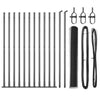 Vidaxl afrasteringspaal grijs 25 x 0,8 m (13 mm gaas) staal en pvc