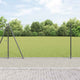 Vidaxl zeshoekig gaashek met betonnen voetstuk 25 x 1,2 m grijs mesh