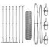 Vidaxl afrasteringspaal zilver 10 x 0,4 m (36 mm gaas) staal