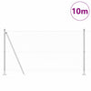 Vidaxl afrasteringspaal zilver 10 x 1,2 m (36 mm gaas) staal