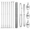 Vidaxl afrasteringspaal zilver 10 x 1,5 m (36 mm gaas) staal