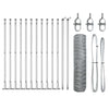 Vidaxl afrasteringspaal zilver 25 x 0,4 m (36 mm gaas) staal