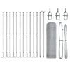 Vidaxl afrasteringspaal zilver 25 x 0,6 m (25 mm gaas) staal