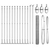 Vidaxl afrasteringspaal zilver 25 x 1 m (50 mm gaas) staal
